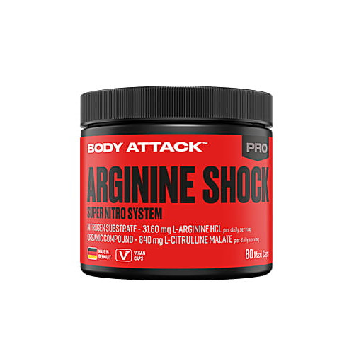 Body Attack Arginine Shock aminokiselina, 80 kapsula 