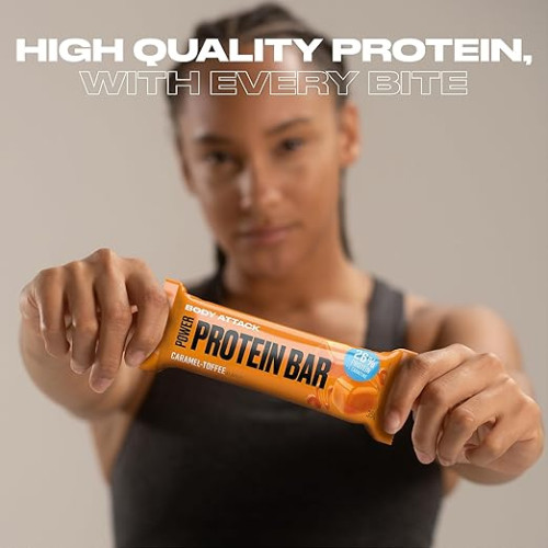 Body Attack Power proteinska pločica 24 x 35 g toffee-caramel Body Attack Power proteinska pločica 24 x 35 g toffee-caramel
