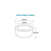 Marimex Whirlpool bazen MSPA Rimba U-RB061 