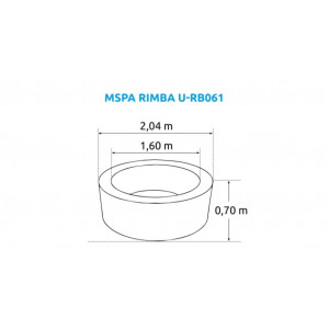 Marimex Whirlpool bazen MSPA Rimba U-RB061 