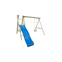 Hojdačka drevená Marimex 1 so šmykľavkou 