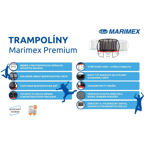 Marimex trampolin Premium 396 cm + unutarnja zaštitna mreža + stepenice BESPLATNO Marimex trampolin Premium 396 cm + unutarnja zaštitna mreža + stepenice BESPLATNO