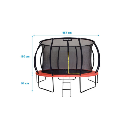 Marimex trampolin Premium 457 cm + unutarnja zaštitna mreža + stepenice BESPLATNO Marimex trampolin Premium 457 cm + unutarnja zaštitna mreža + stepenice BESPLATNO