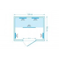Infracrvena sauna za 2 osobe Marimex POPULAR 2003 L 