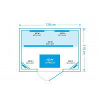 Infracrvena sauna za 2 osobe Marimex ELEGANT 2002 L 