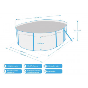 Marimex Bazén Orlando Premium DL 3,66 x 5,48 x 1,22 m bez filtrácie 