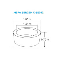 Marimex Whirlpool bazen MSPA Bergen C-BE042 