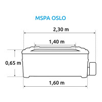 Marimex Whirlpool bazen MSPA OSLO AMBER F-AM063W 