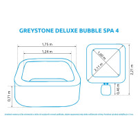 Marimex Whirlpool Greystone Deluxe Bubble Spa 4 NP Marimex Whirlpool Greystone Deluxe Bubble Spa 4 NP