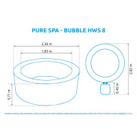 Marimex Whirlpool Pure Spa NP-Bubble HWS 8 Marimex Whirlpool Pure Spa NP-Bubble HWS 8