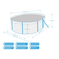 Marimex Orlando Premium DL bazen 3,66x5,48 m - GRAFITNI motiv 