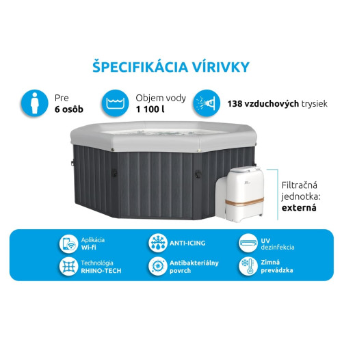 MSPA Tuscany F-TU062W Marimex hidromasažna kada 