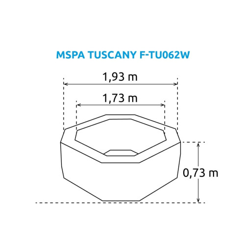 MSPA Tuscany F-TU062W Marimex hidromasažna kada 