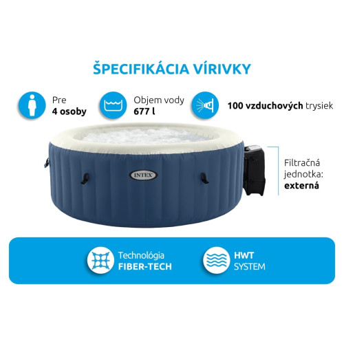 Hidromasažna kada Pure Spa - Bubble HWS, plava Marimex hidromasažna kada Hidromasažna kada Pure Spa - Bubble HWS, plava Marimex hidromasažna kada