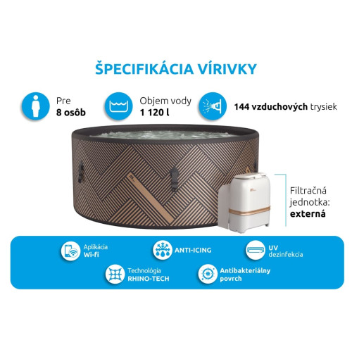 Marimex hidromasažna kada za 8 osoba MSPA Mono ECO F-MO082WE Marimex hidromasažna kada za 8 osoba MSPA Mono ECO F-MO082WE