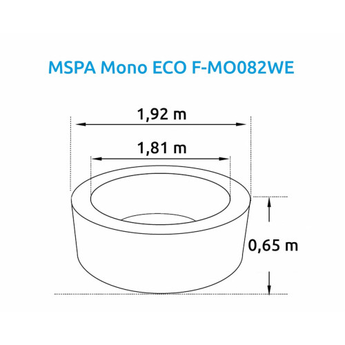 Marimex hidromasažna kada za 8 osoba MSPA Mono ECO F-MO082WE Marimex hidromasažna kada za 8 osoba MSPA Mono ECO F-MO082WE