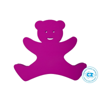 Daska za plivanje za djecu Medvjedić 340x290x38 mm, roza 