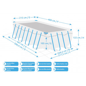 Marimex Bazen Florida Premium 2,15x4,00x1,22 m RATAN bez acc. 