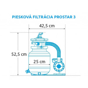 Pješčana filtracija Marimex ProStar 3 + set crijeva 