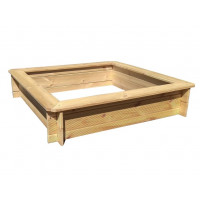 Marimex Square pješčanik 120x120x26cm, T-drvo 