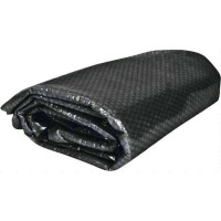 Sunčani krug od cerade za bazene 4,57 m crni EKOSUN 