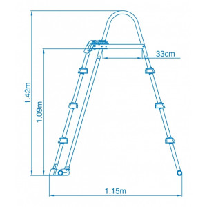 Marimex Stepenice za bazen visine 0,91/1,07 m - sigurnosne 