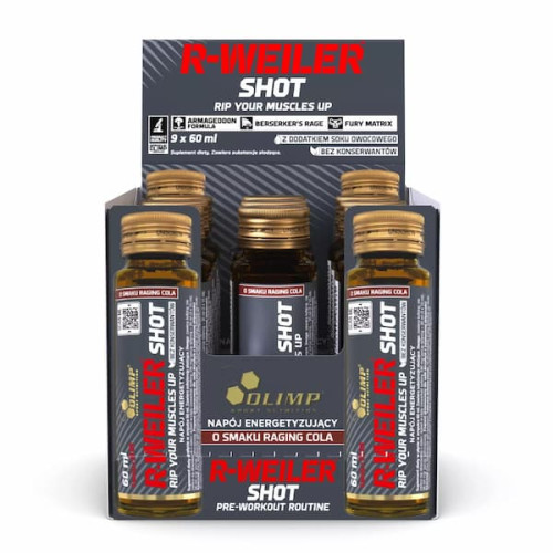 Olimp R-Weiler Shot u čaši, raging kola, 60 ml x 9 kom Olimp R-Weiler Shot u čaši, raging kola, 60 ml x 9 kom