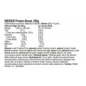 Weider Proteinski kruh, 250 g 