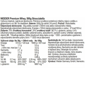 Weider Protein 80 Plus, 500 g straciatella 