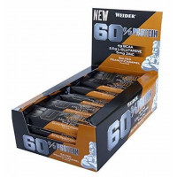 Weider 60% proteinska pločica, slana karamela od kikirikija, 45g x 24 kom