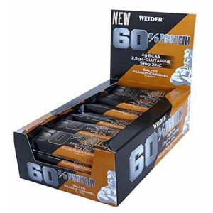 Weider 60% proteinska pločica, slana karamela od kikirikija, 45g x 24 kom 