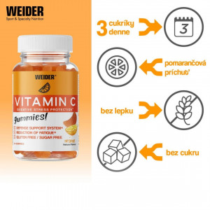 Weider Vitamin C, 84 gumene gume 