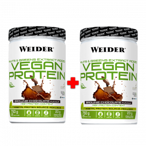 Weider Vegan Protein 750g, 2 kom brownie čokolada + brownie čokolada 