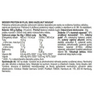 Weider Protein 80 Plus, 500 g hazelnut-nougat 