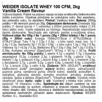 Weider Isolate Whey 100 CFM, 2000 g