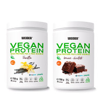 Weider Vegan Protein 750g, 2kom vanilija+brownie čokolada 