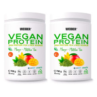 Weider Vegan Protein 750g, 2 kom mango-matcha čaja 