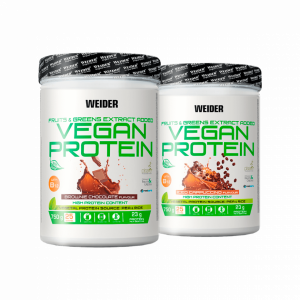 Weider Vegan Protein 750g, 2 brownie čokolade + ledeni cappuccino 