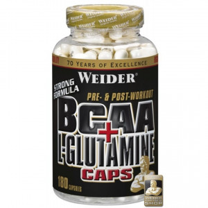 Weider BCAA+L-glutamin Caps, 180 kapsula 