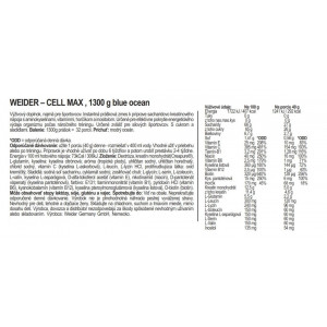 Weider Cell Max, 1,3 kg blue ocean 