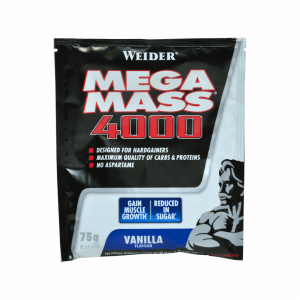 Weider Mega Mass 4000, 75 g vanilla 