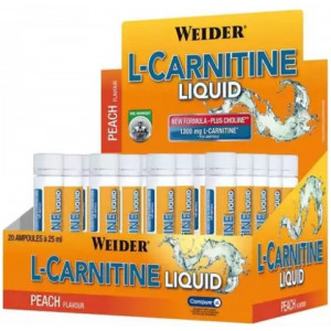 Weider L-Carnitine Liquid 1800 mg, breskva, 25 ml x 20 kom 