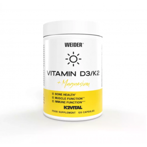 Weider vitamin D3/K2 + magnezij, 120 kps 