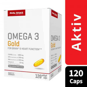 Body Attack OMEGA 3 Gold 120 mekih kapsula 