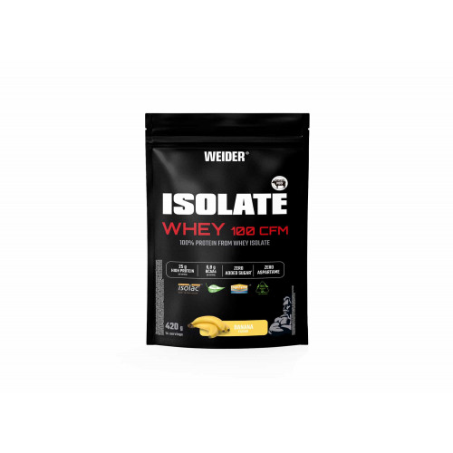 Weider Isolate Whey protein 100 CFM, 420g banana Weider Isolate Whey protein 100 CFM, 420g banana
