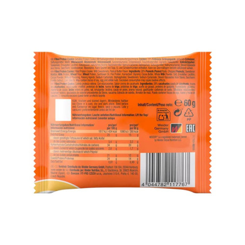 Weider Joe's punjeni proteinski kolačić, 60 g peanut butter Weider Joe's punjeni proteinski kolačić, 60 g peanut butter