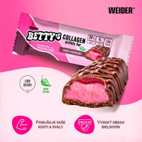 Weider Betty's Collagen Protein Bar, 12 x 50g čoko malina 