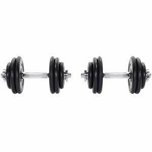 Gorilla Sports gumeni set s jednom rukom 30 kg (2x15 kg) 30/31 mm 