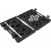 Gorilla Sports 20 KG set od jedne ruke od lijevanog željeza + futrola Gorilla Sports 20 KG set od jedne ruke od lijevanog željeza + futrola