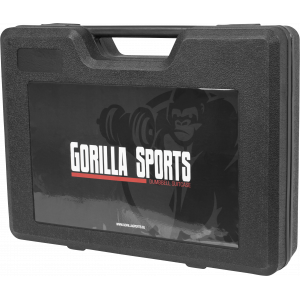 Gorilla Sports 20 KG set od jedne ruke od lijevanog željeza + futrola 